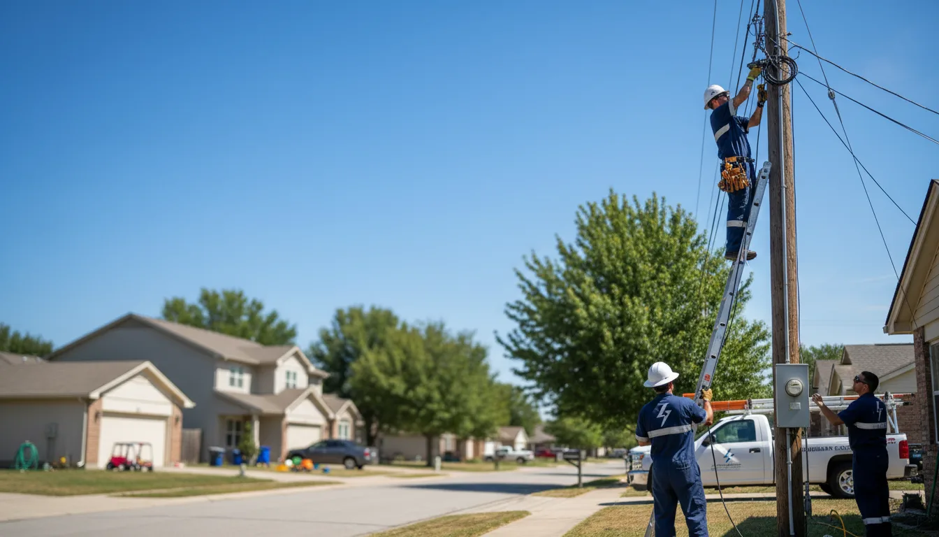 Residential electrician providing installation services in Decatur, IA